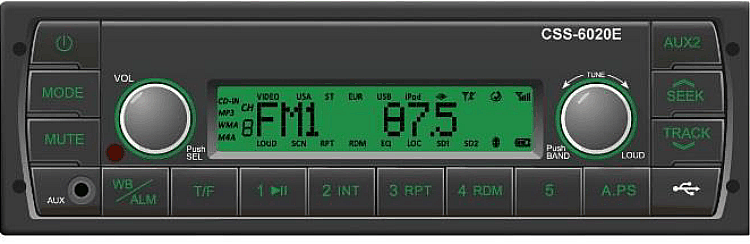 CUSTOM WIRED NEW HOLLAND RADIO CSS 6020E